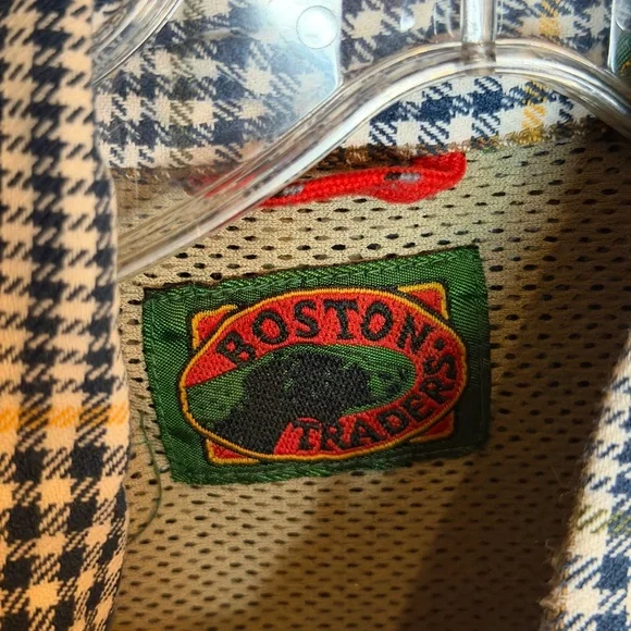 Boston Traders Men's Plaid Shirt - Black, White, and Blue - Picture 5 of 5